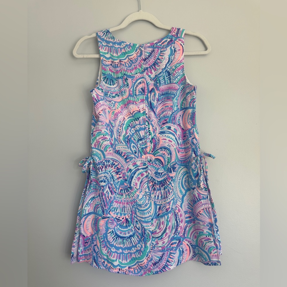 Lilly Pulitzer Sleeveless Printed Shift Dress - Blue, Pink, White - Picture 2 of 8